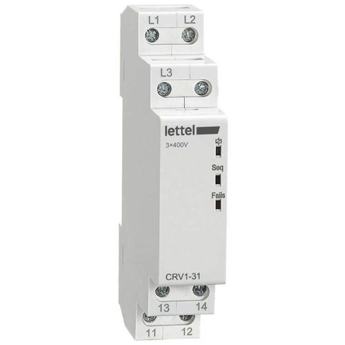 Schutzrelais für Phasenverlust - CRV1-31 series - Lettel - Spannung / Phasenfolge / dreiphasig