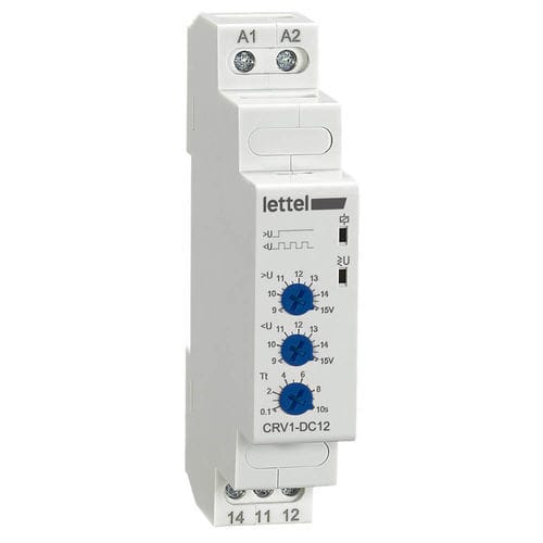 Spannungsüberwachungsrelais - CRV1-DC series - Lettel - DC / für DIN-Schiene / modular