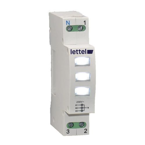 LED-Leuchtmelder - SVM3-WWW-230 - Lettel - DIN-Schiene / Dreiphasen-Spannung