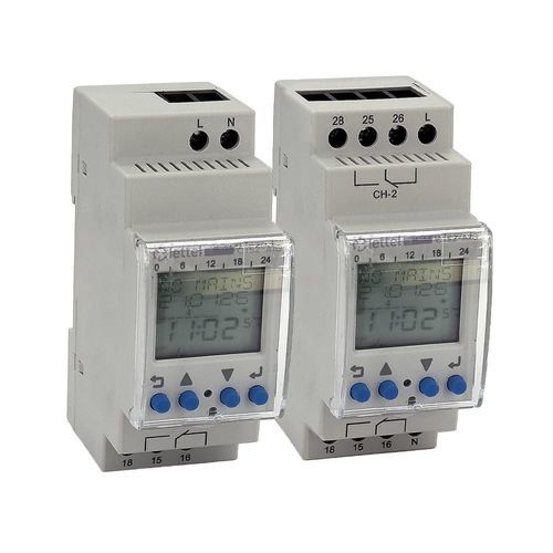 Digitaler Zeitschalter - CTS2-AXG series - Lettel - integrierter astronomischer Uhr / für DIN-Schiene