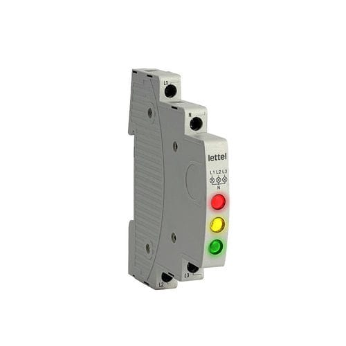 LED-Leuchtmelder - SVM3-RYG-230 - Lettel - DIN-Schiene / kompakt / Dreiphasen-Spannung