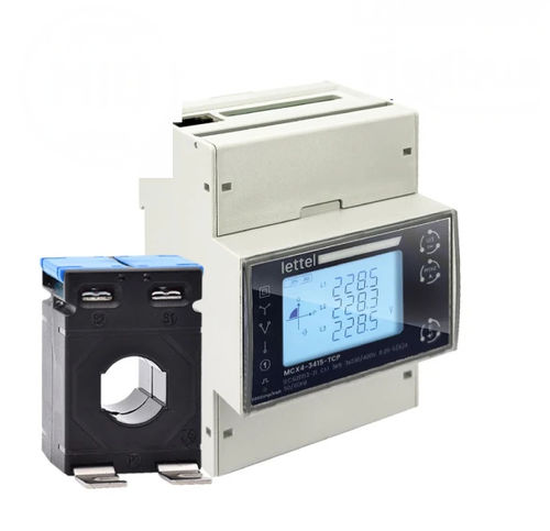 Drehstromzähler - MCX4-34XCT series - Lettel - für DIN-Schiene / smart / Mehrfachtarif