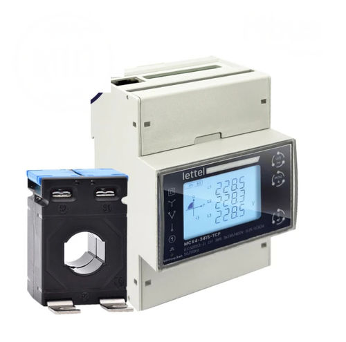 Drehstromzähler - MCX4-31XCT series - Lettel - einphasig / für DIN-Schiene / mit Stromwandler