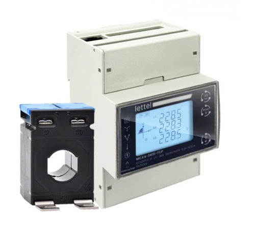 Drehstromzähler - MCX4-30XCT-400V series - Lettel - für DIN-Schiene / Impulsausgang / mit integrierter Kommunikation