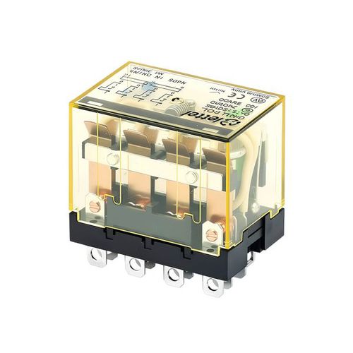 Elektromechanisches Relais / 24 VDC - CRU-4C series - Lettel - 12 VDC / 230 V AC / 380 V AC