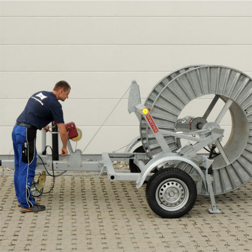 Kabeltrommelanhänger - KVS 1500/80G - Vetter GmbH Kabelverlegetechnik - für Industriematerial / Tandem
