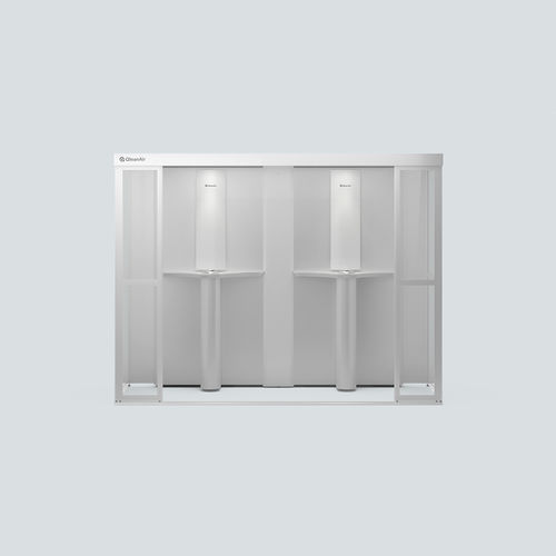 Rauchergestell mit HEPA-Filter - SF Forum - Qleanair - Aktivkohle