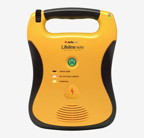 Vollautomatischer AED / Notfall - Lifeline AUTO AED - Defibtech - für öffentliche Bereiche / mit Reanimationshilfe / zweiphasig