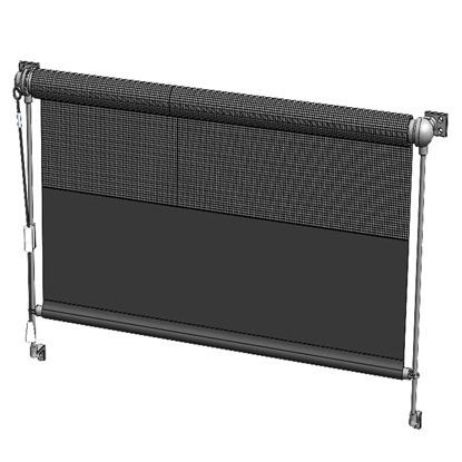 Gerollter Jalousie - RAV-510 - Auto-Motion Shade Inc. - manuell / mit Federantrieb / Polyester