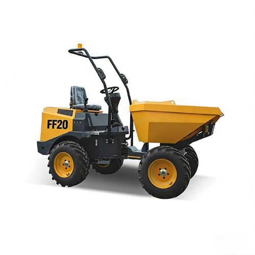 Dumper mit Gummireifen - FF20 - Xuzhou FMAN Construction Machinery Manufacture Co., Ltd. - Diesel / mit rotierender Entladung / hebbarem und neigbarem Behälter