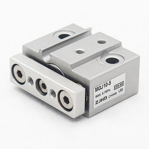 Pneumatikzylinder - MGJ10-5 - ZJHD Automation Technology Co., Ltd. - mit geführter Kolbenstange / doppeltwirkend / Index