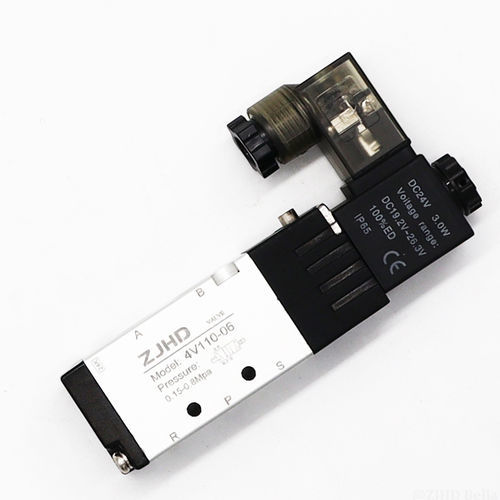 Vorgesteuertes Magnetventil - 4V110-06B - ZJHD Automation Technology Co., Ltd. - 5-Wege / für Druckluft / mit Verteiler