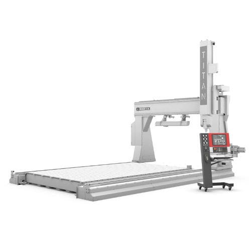 CNC-Bearbeitungszentrum / 5-Achs - TITAN - Houfek a.s. - vertikal / für Aluminium / für Holz