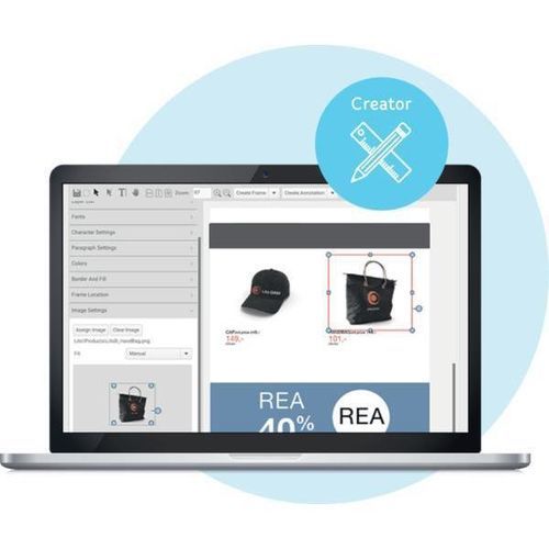 Bildmanagement-Software - Atom Creator - miller graphics - Marketing-Management / Automatisierung / Entwicklung