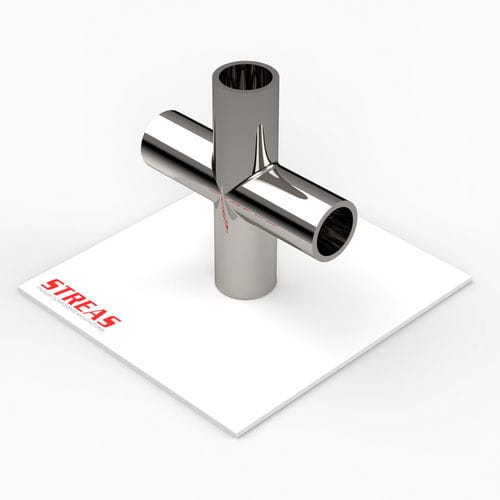 Kreuzrohrverbinder - X33-1 series - Streas srl - T / Edelstahl
