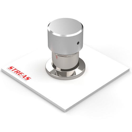 Handventil - VIA16KF-4/FKM - Streas srl - für Luft / für Hochvakuum / Aluminium