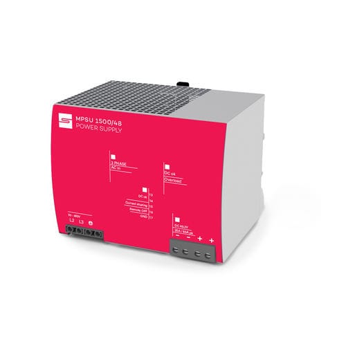 Stromversorgung für DIN-Schiene - MPSU-1500-48-IB - Synapticon GmbH - AC/DC / Einfachausgang / SMPS