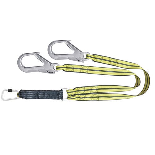 Steigschutzläufer mit Gurt - FA3040315 - Kratos safety - doppelt / EN 355 / mit Absorber