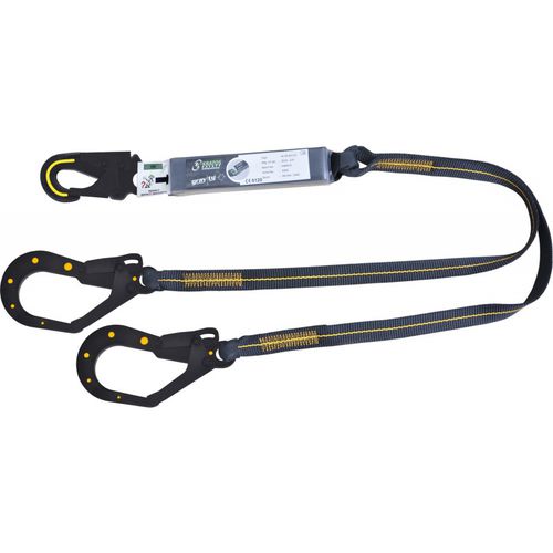Steigschutzläufer mit Gurt - FA3040515 - Kratos safety - doppelt / einstellbar / EN 355