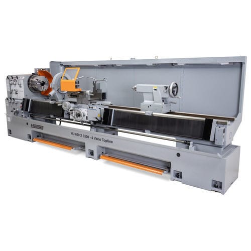 Konventionelle Drehmaschine - HU 660x3300-4 Vario Topline DRO - Huvema B.V. - horizontal / steif / für Produktion