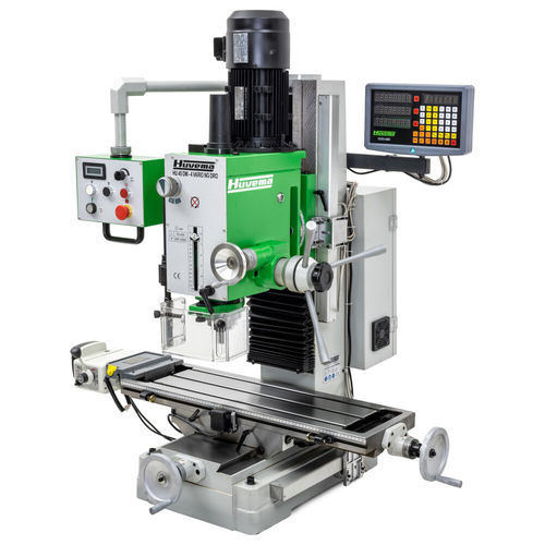 Vertikale Bohr- und Fräsmaschine - HU 45 DM-4 VARIO NG DRO X-FEED - Huvema B.V. - variable Drehzahl / Gewinde