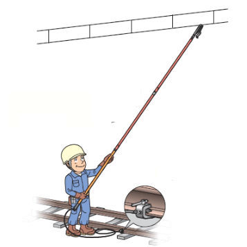 Haken für Anschluss - Hasegawa Electric Co., Ltd. - für Kabel / für Böden / Metall