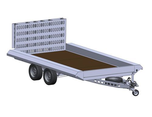 Plattformanhänger - SLT-3500-S - SingleLift - für Maschinen / für Baumaschinen / 2-Achsen