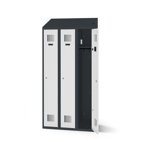 Spind für Unternehmen - 1180-030100-0901112 - LOCKEEL s.à r.l. - für Berufsbekleidung / belüftet / robust