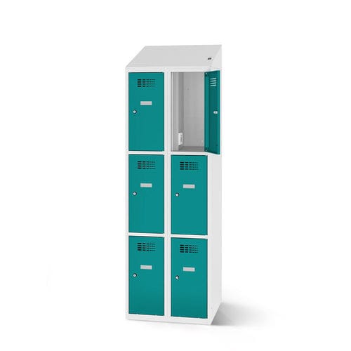 Schließfach für Büro - 2180-020300-0601112 - LOCKEEL s.à r.l. - belüftet / Mehrfach