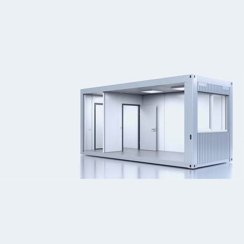 Lager-Baustellenhütte - Mietsystem SOLID - KLEUSBERG - Büro / für Hygiene / Fertigbau