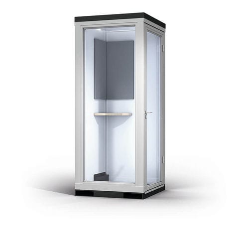 Raum-in-Raum-System / für 1 Person - CoWoCube® - KLEUSBERG - mit integrierter Beleuchtung / für 2 Personen / Akustik