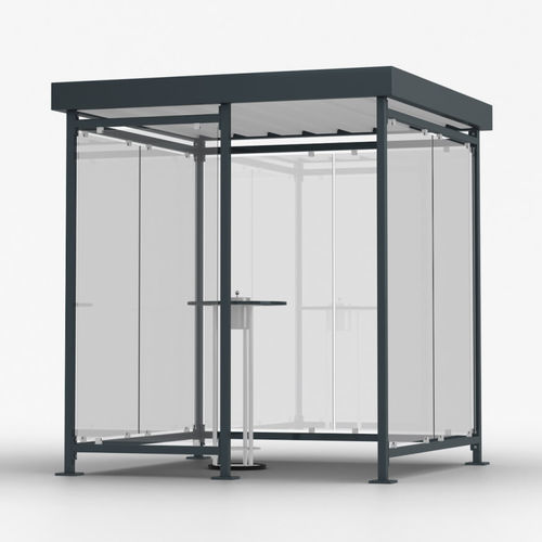 Lager-Baustellenhütte - TRENDLINE - KLEUSBERG - Glas / modular / für öffentliche Plätze