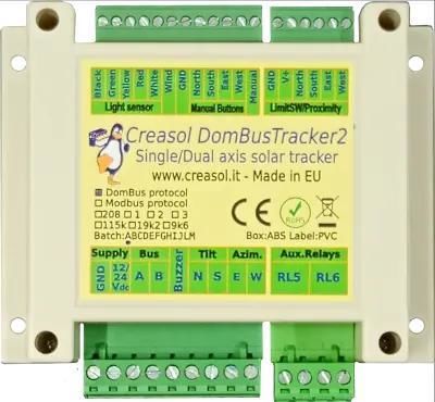 Programmierbare Automationssteuerung / DIN-Schiene - DomBusTracker2 - Creasol - mit integriertem E/A / Eingänge / Analogeingänge