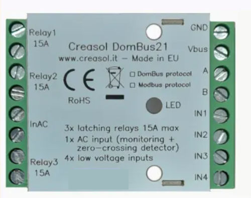 Analoges Eingangsmodul - DomBus21 - Creasol - digital / Modbus / RS-485