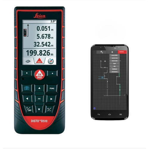 Laser-Entfernungsmesser - D510 - DRC SRL.it - tragbar / mit LCD-Display / mit indirekter Messung