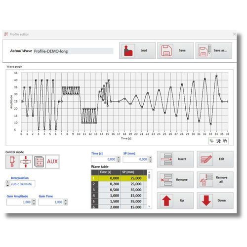 Programmiersoftware - PROFILE EDITOR - DRC SRL.it - Datenerfassungs und -analyse / Steuerung / für Test