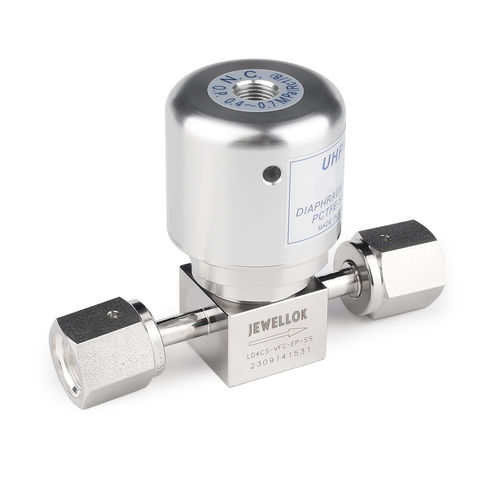 Membranventil - Jewellok - pneumatisch / Stell / für Gas