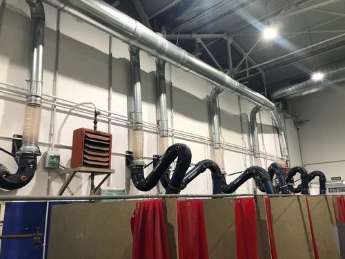 Festinstallierter Absaugarm - Suministros Comercial Atex SLU - Knickarm / Staub / Rauch