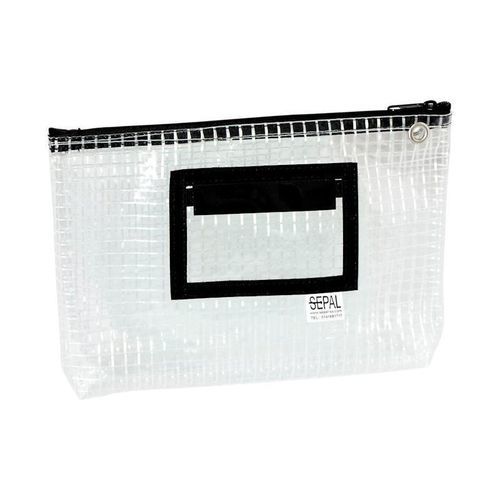 Sack für Geldtransport - 63190CRIS - Sepal - mit ZIP-Verschluss / PVC