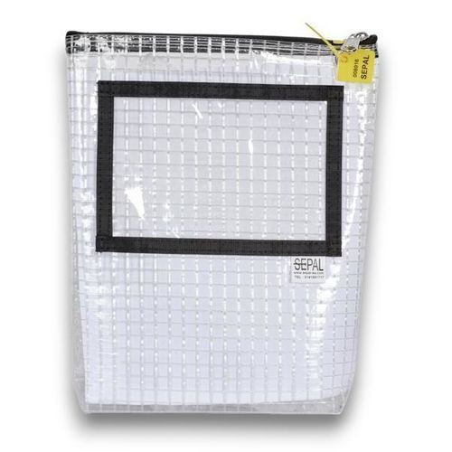 Sack für Geldtransport - 76013CRIS - Sepal - mit ZIP-Verschluss / PVC