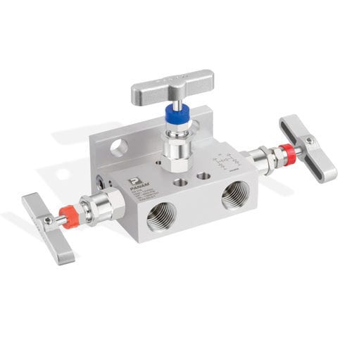 3-Wege-Verteilerblock - Panam Valve - Edelstahl / für Rohre / Gewinde