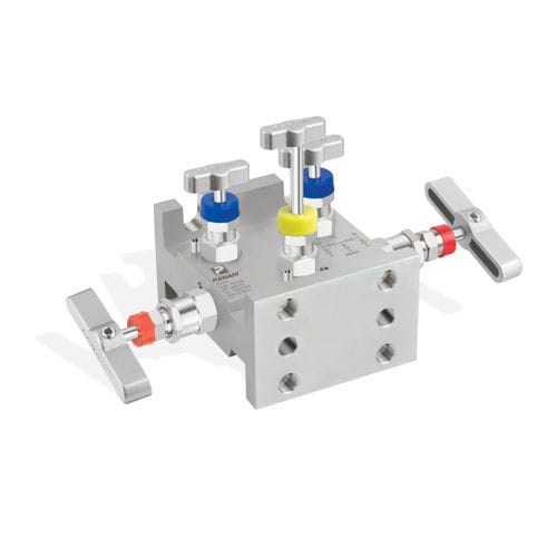5-Wege-Verteilerblock - Panam Valve - PTFE / für Hochtemperatur-Anwendungen / für Magnetventil