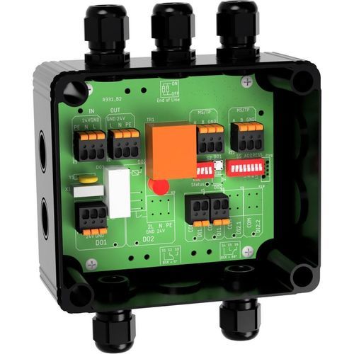 Elektromechanisches Relaismodul - FBB-2DI1DO-R.230 - Romutec Steuer- u. Regelsysteme GmbH - AC / Schalt / digital