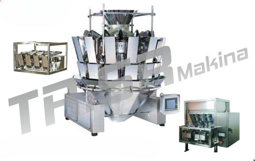 Mehrkopf-Wiegemaschine - TR.SR Makina ith. ihr. San.ve Tic.Ltd.Şti., - für die Lebensmittelindustrie / Edelstahl / mit 14 Köpfen