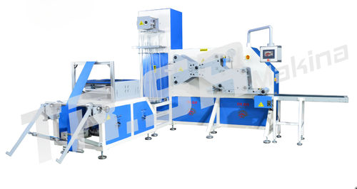 Gewebefaltmaschine - TR.SR Makina ith. ihr. San.ve Tic.Ltd.Şti., - automatisch / Schneid / für die Pharmaindustrie