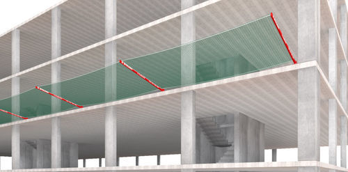 Fallschutz-Fallschutznetz - LiteMESH - STRUMIN - für Baustelle / Drahtgewebe
