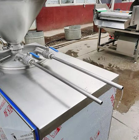 Elektrischer Wurstfüller - Henan Hongtu Machinery Manufacturing Co., Ltd. - hydraulisch / manuell / für Wurst