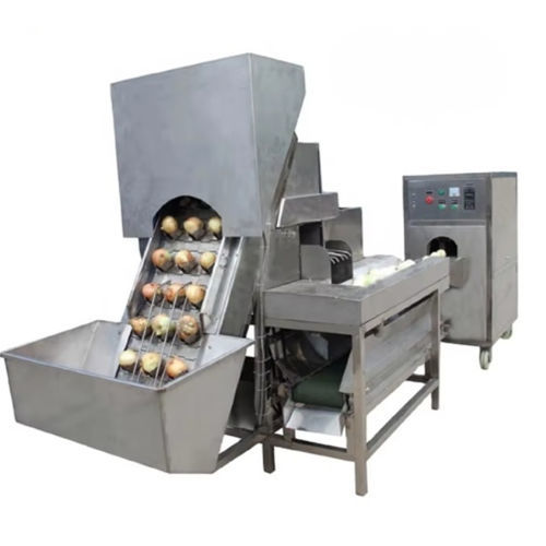 Zwiebelschälmaschine - FL-YB-3 - Henan Hongtu Machinery Manufacturing Co., Ltd. - Messer / Rollen / pneumatisch