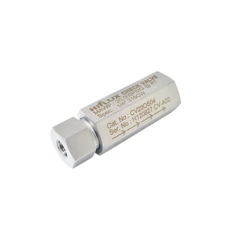 Rückschlagventil - CV series - HIFLUX - für Wasserstoff / für Gas / UNF