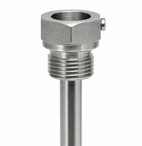 Verriegelbares Schutzrohr - TMZ10x150 - Jemar Termometría S.L. - Gewinde / Edelstahl / für Thermoelement